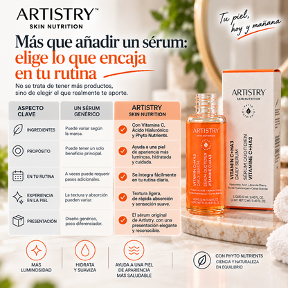 Artistry Skin Nutrition™ — Sérum Facial de Vitamina C + Ácido Hialurónico